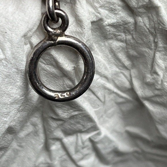 Sterling Silver Charm Bracelet Elephant Ships Wheel Fish Star USMC Vintage 1990s - Picture 9 of 16